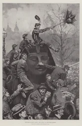 Die Parade des Lord Mayor, die Menge am Embankment